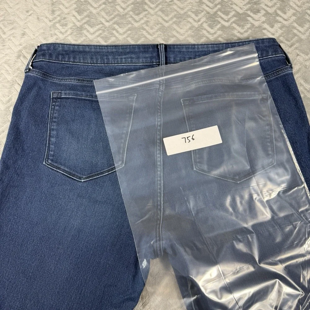 Old Navy Women's Rockstar Super Skinny Jeans Size 18 Blue Dark Wash Stretch